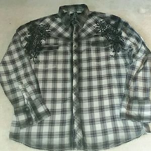 Roar mens button down shirt